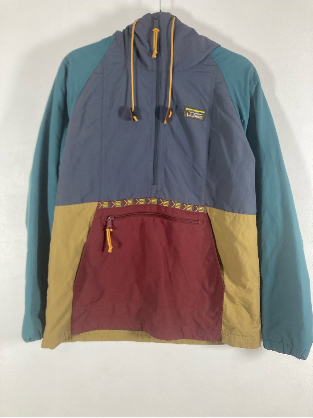 LL Bean Mountain Classic Insulated Anorak Hooded Jacket Men S Primaloft Teal